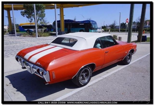 1972 Orange Chevrolet Chevelle