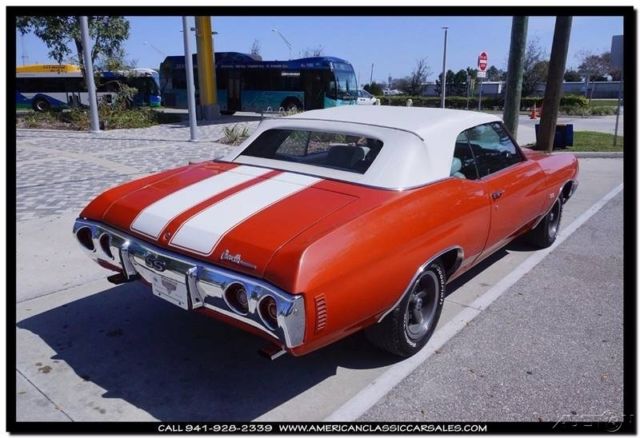 1972 Orange Chevrolet Chevelle