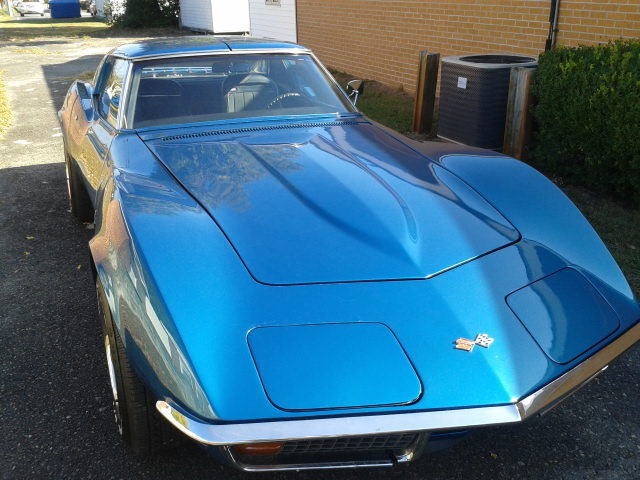1972 Blue Chevrolet Corvette Coupe