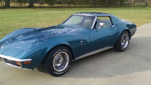 1972 Blue Chevrolet Corvette Coupe