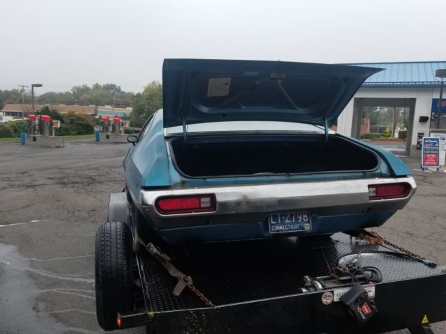1972 Blue Ford Torino Fastback
