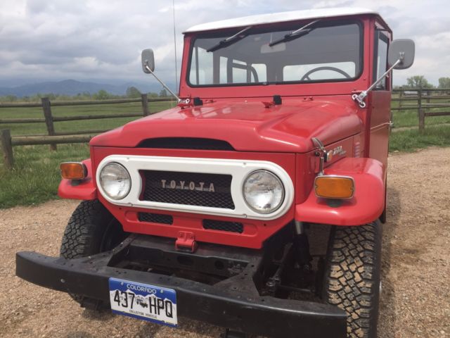 1972 Red Toyota Land Cruiser
