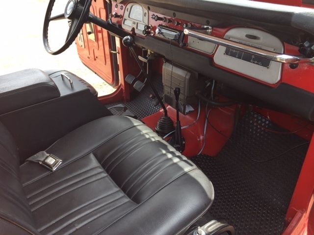 1972 Red Toyota Land Cruiser