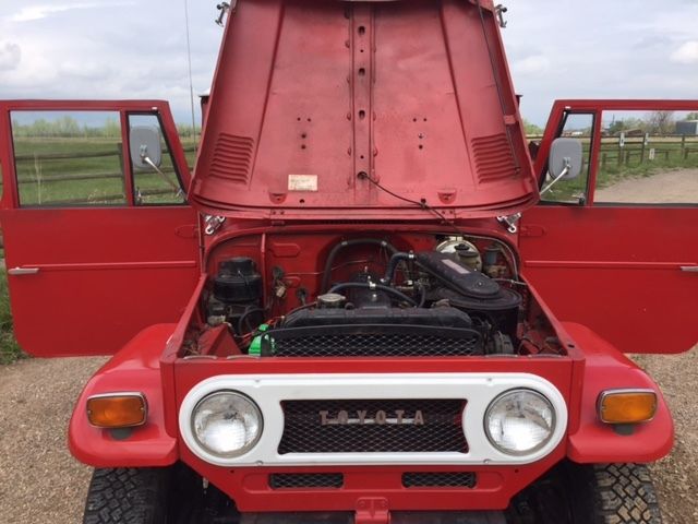 1972 Red Toyota Land Cruiser