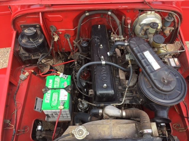 1972 Red Toyota Land Cruiser