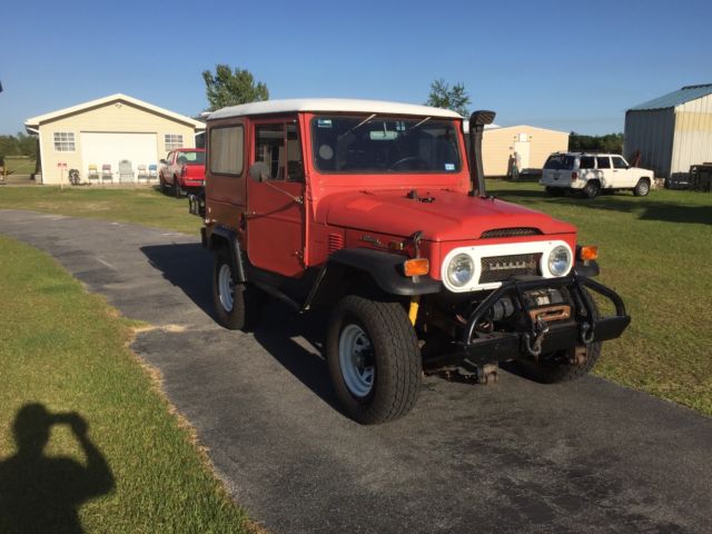 1972 Red Toyota Land Cruiser