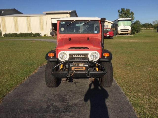 1972 Red Toyota Land Cruiser
