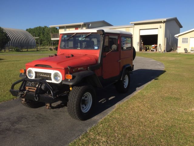 1972 Red Toyota Land Cruiser