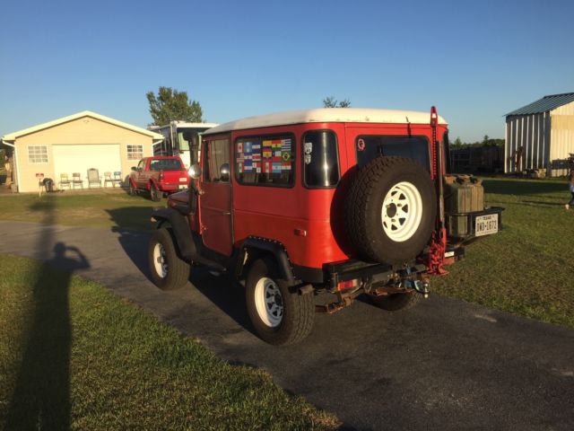 1972 Red Toyota Land Cruiser