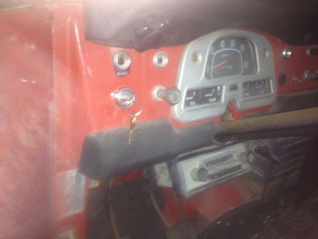 1972 red Toyota Land Cruiser