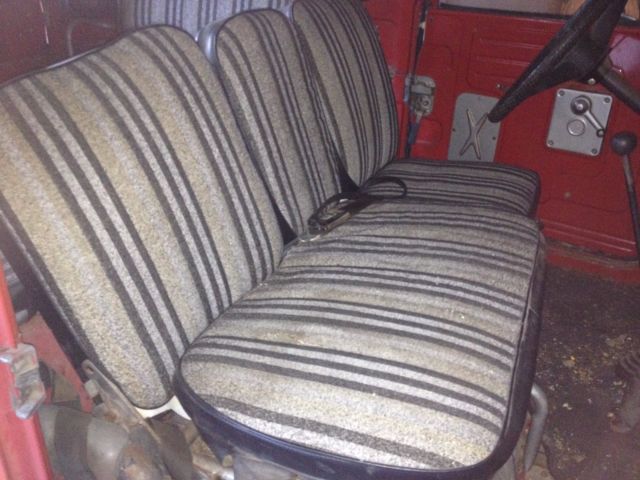 1972 red Toyota Land Cruiser