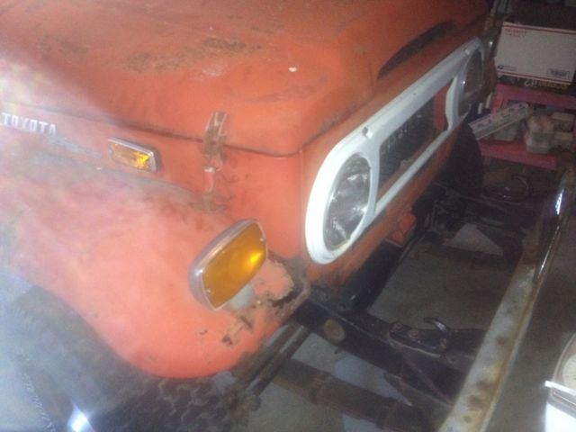 1972 red Toyota Land Cruiser