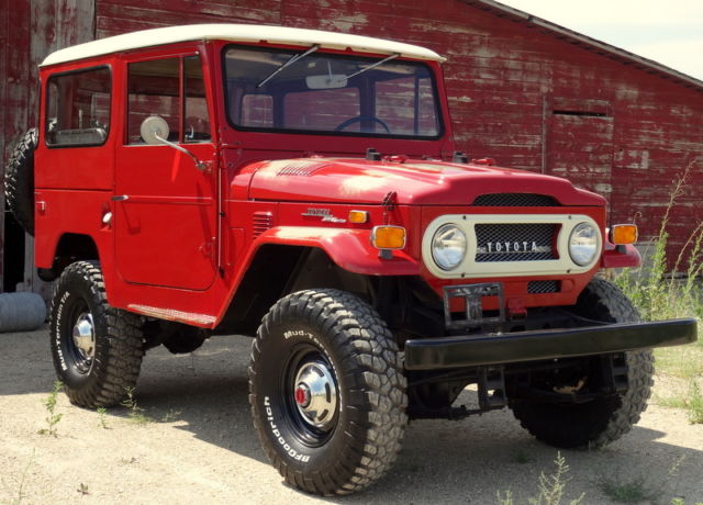 1972 Red Toyota Land Cruiser