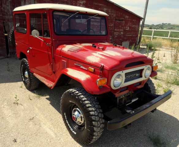 1972 Red Toyota Land Cruiser