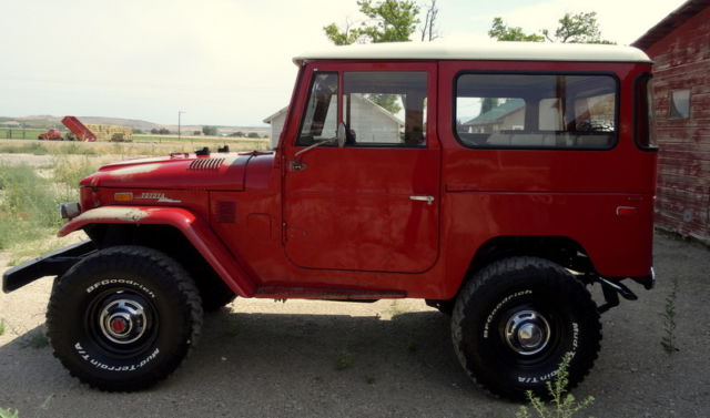 1972 Red Toyota Land Cruiser