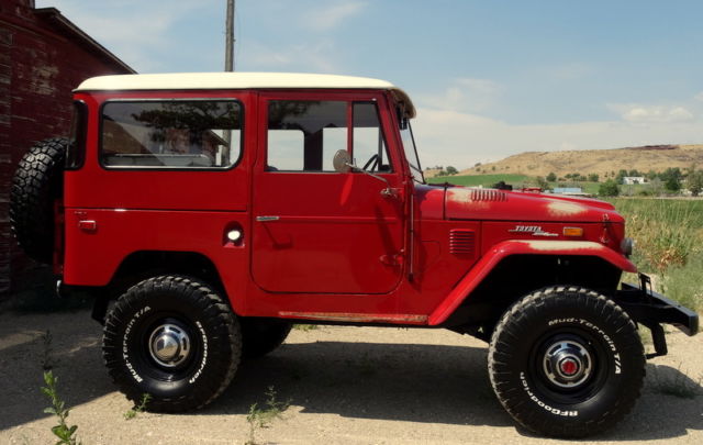 1972 Red Toyota Land Cruiser