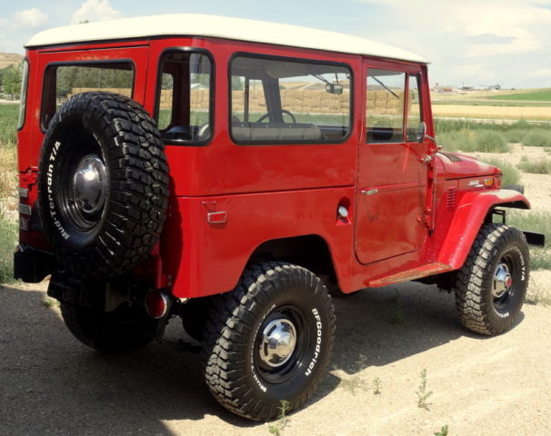 1972 Red Toyota Land Cruiser