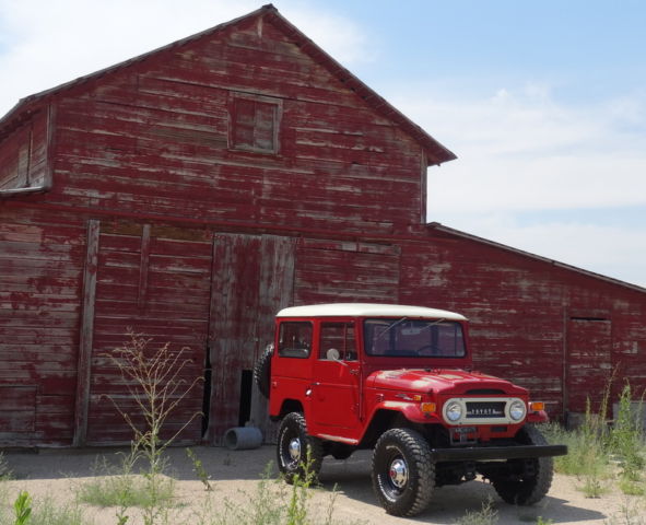 1972 Red Toyota Land Cruiser