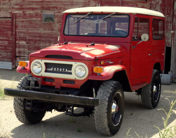 1972 Red Toyota Land Cruiser