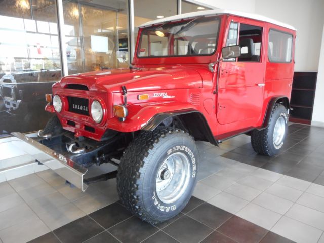 1972 Red Toyota Land Cruiser SUV