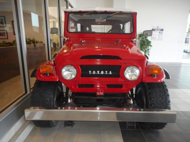 1972 Red Toyota Land Cruiser SUV