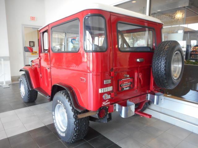 1972 Red Toyota Land Cruiser SUV