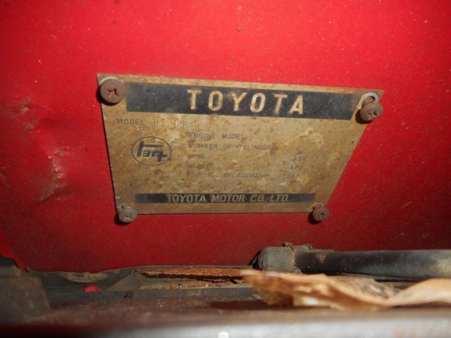 1972 Red Toyota Land Cruiser SUV