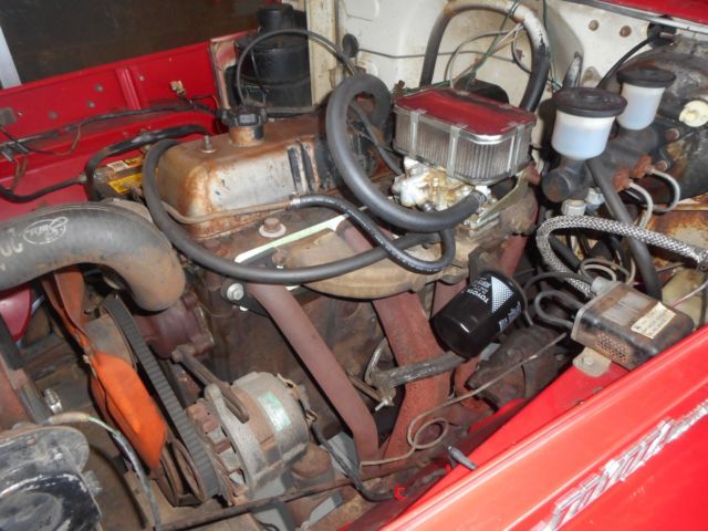 1972 Red Toyota Land Cruiser SUV