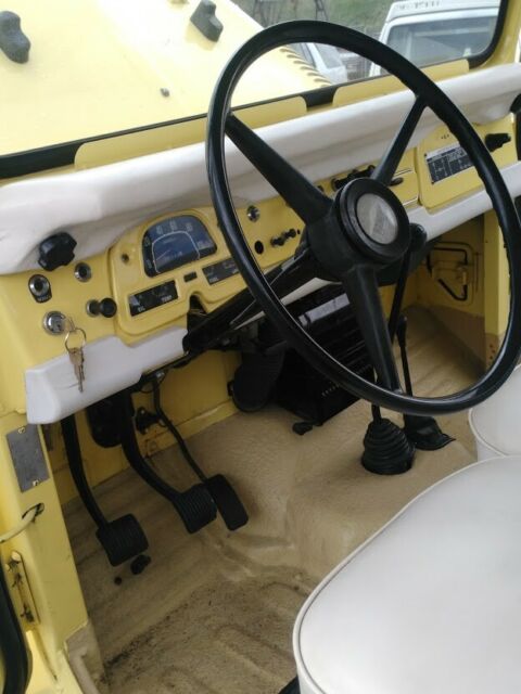 1972 Yellow Toyota Land Cruiser