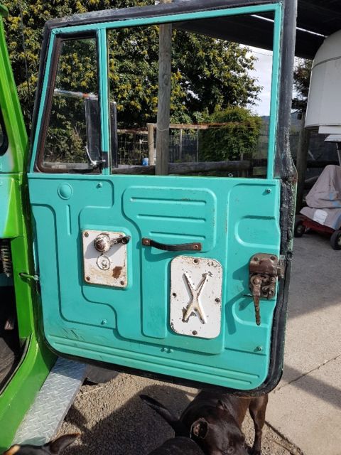 1972 green (has been painted) Toyota Land Cruiser pick up ute