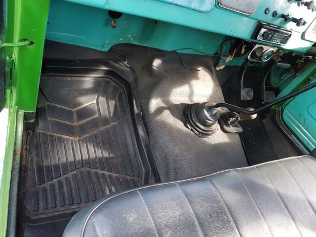 1972 green (has been painted) Toyota Land Cruiser pick up ute