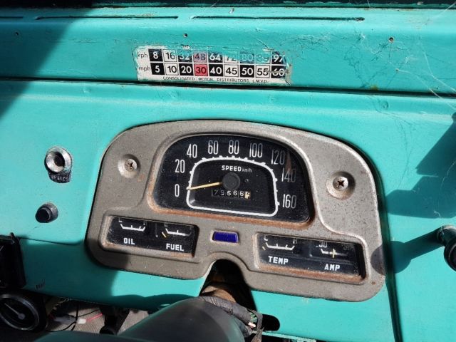 1972 green (has been painted) Toyota Land Cruiser pick up ute