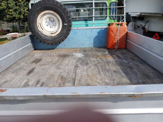 1972 green (has been painted) Toyota Land Cruiser pick up ute