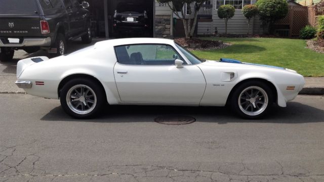 1972 White Pontiac Trans Am Coupe