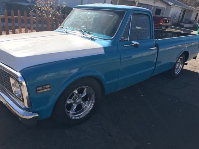 1972 Blue Chevrolet C-10 Standard Cab Pickup