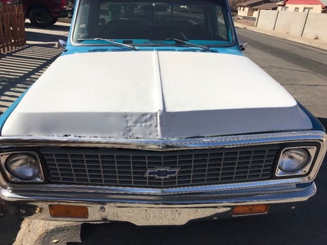 1972 Blue Chevrolet C-10 Standard Cab Pickup
