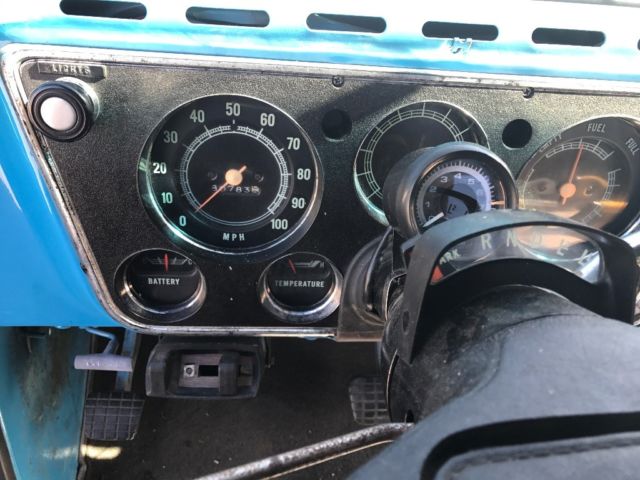 1972 Blue Chevrolet C-10 Standard Cab Pickup