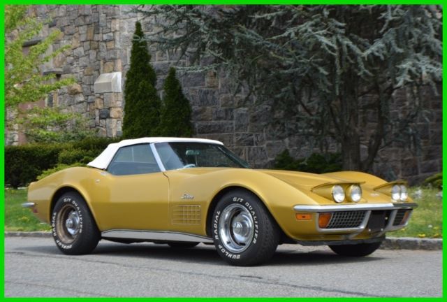 1972 Yellow Chevrolet Corvette Convertible