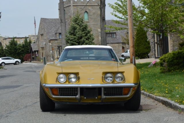 1972 Yellow Chevrolet Corvette Convertible