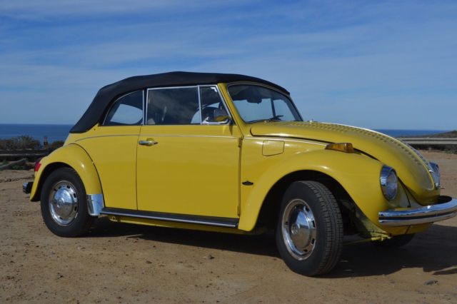 1972 yellow Volkswagen Beetle - Classic convertible