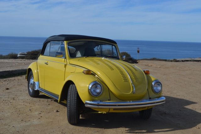 1972 yellow Volkswagen Beetle - Classic convertible