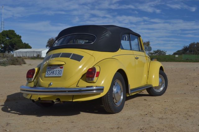 1972 yellow Volkswagen Beetle - Classic convertible