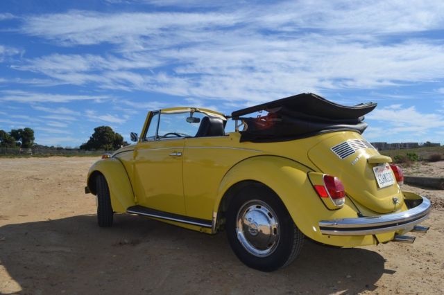 1972 yellow Volkswagen Beetle - Classic convertible
