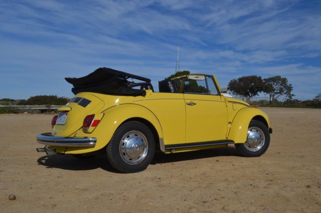 1972 yellow Volkswagen Beetle - Classic convertible