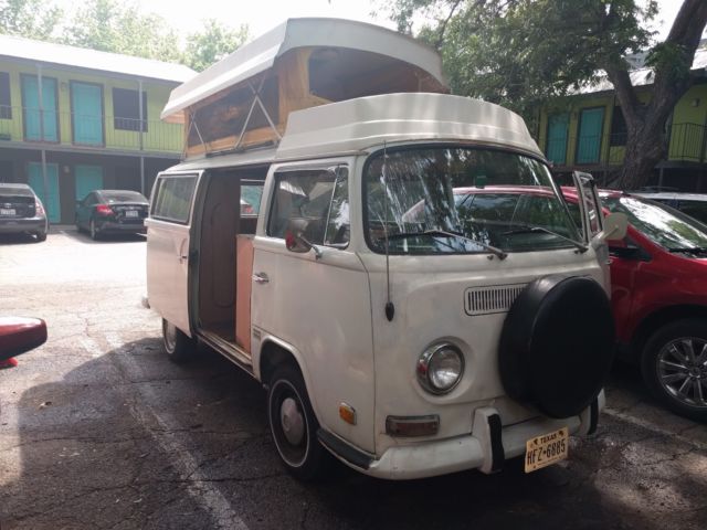 1972 White Volkswagen Bus/Vanagon Van Camper