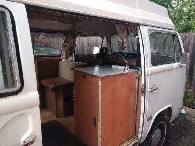 1972 White Volkswagen Bus/Vanagon Van Camper