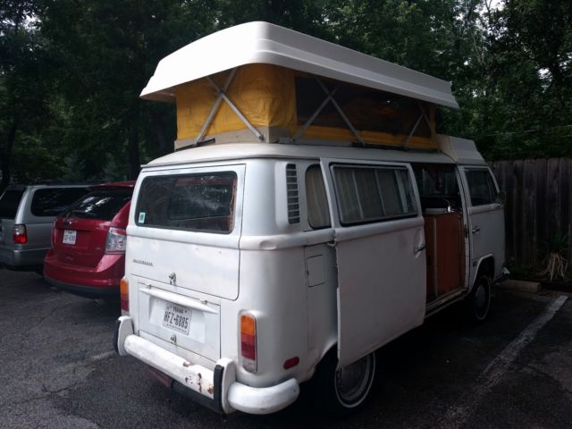 1972 White Volkswagen Bus/Vanagon Van Camper