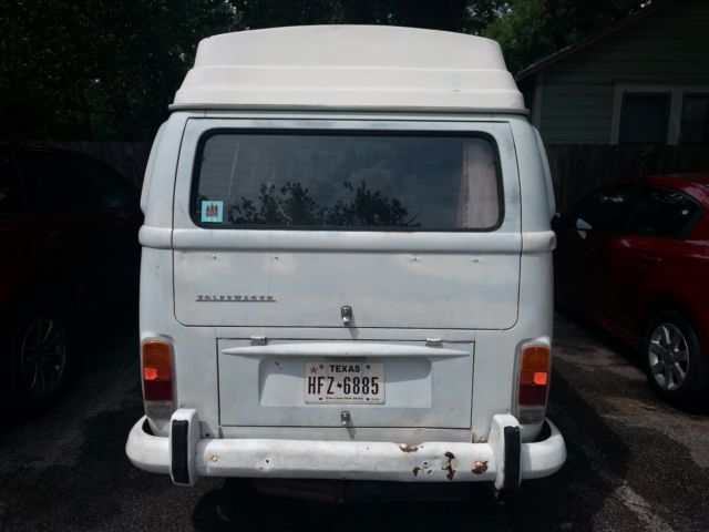 1972 White Volkswagen Bus/Vanagon Van Camper