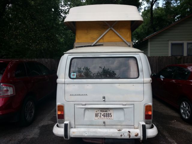 1972 White Volkswagen Bus/Vanagon Van Camper