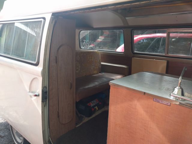 1972 White Volkswagen Bus/Vanagon Van Camper